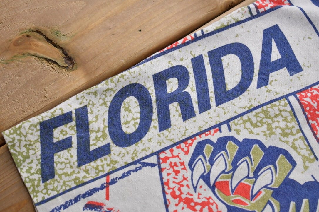 Proper Vintage Clothing > Gender Neutral Adult Clothing > Tops & Tees > T Shirts Vintage 1990s Florida Panthers All Over Print NHL Graphic Kids T-Shirt Made In Canada / Single Stitch / NHL Hockey / 90s Salem