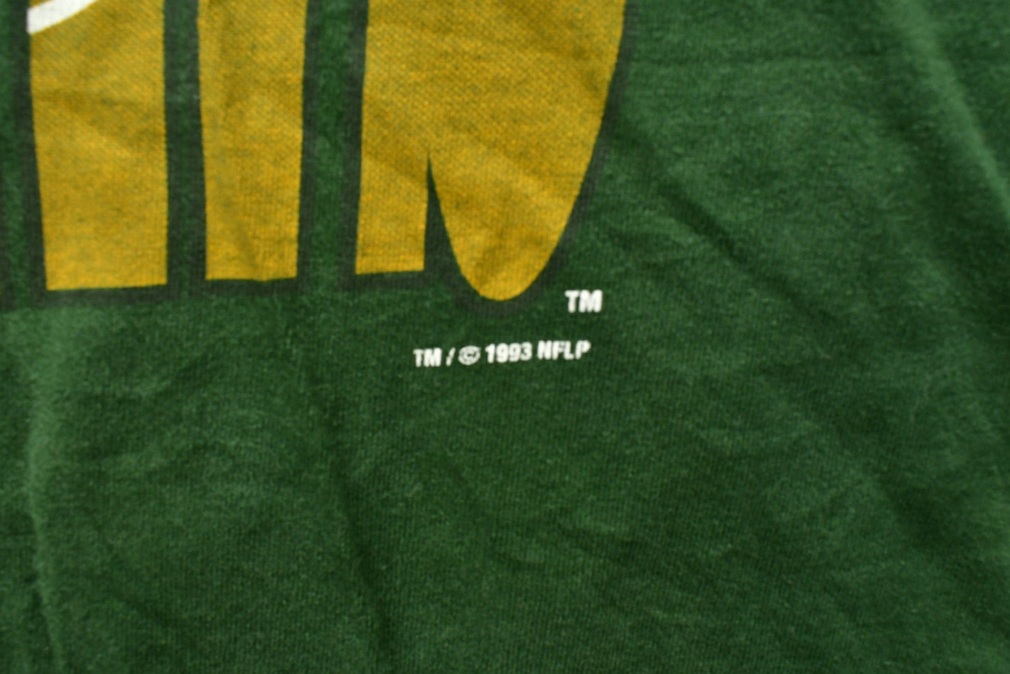 Proper Vintage Clothing > Gender Neutral Adult Clothing > Tops & Tees > T Shirts Vintage 1990s Greenbay Packers T-Shirt , Single Stitch , NFL , 90s Streetwear , Athleisure , Sportswear