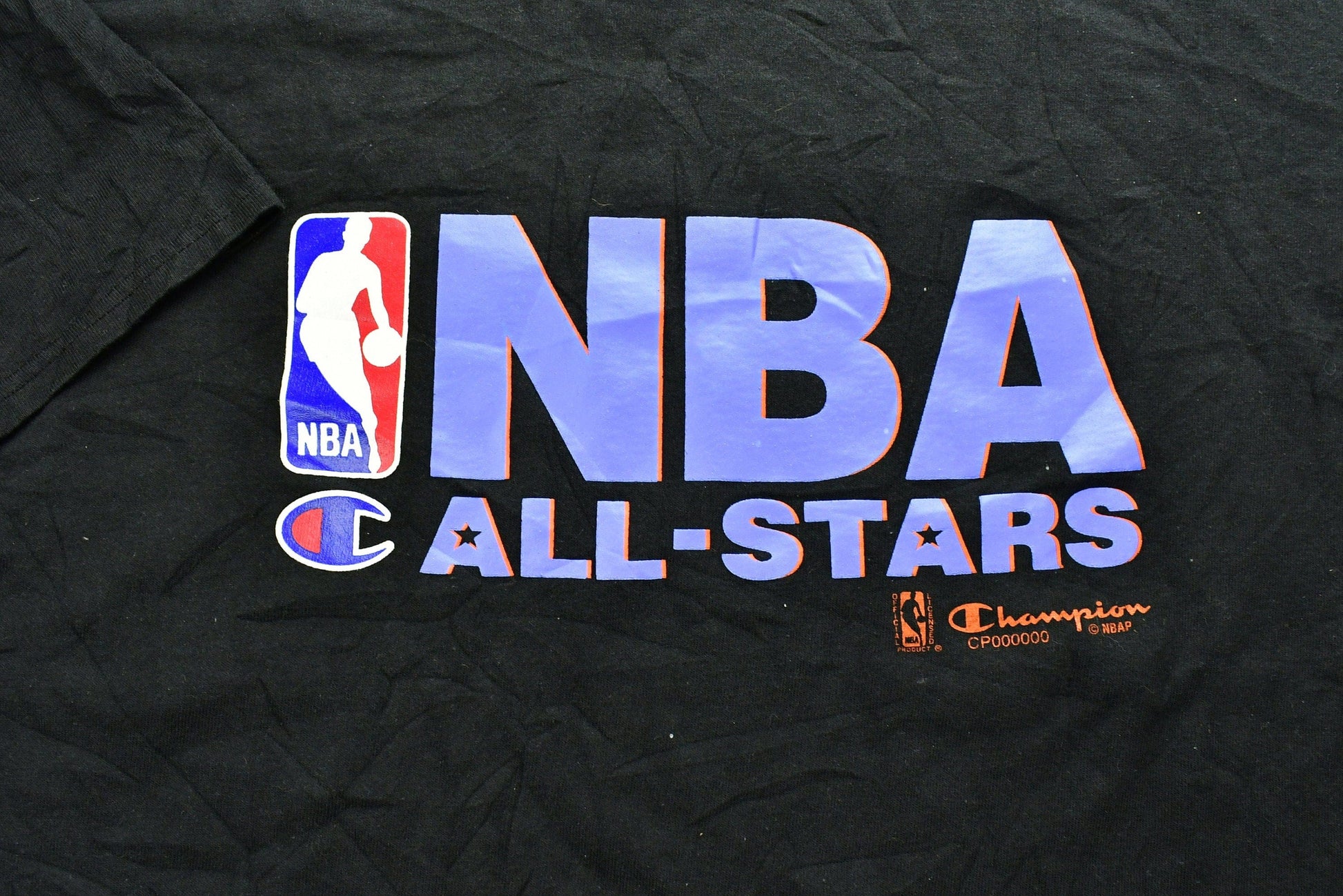 Proper Vintage Clothing > Gender Neutral Adult Clothing > Tops & Tees > T Shirts Vintage 1990s NBA All Stars Champion Sports T-Shirt / Vintage Basketball / NBA / 90s Streetwear / Athleisure / Sportswear