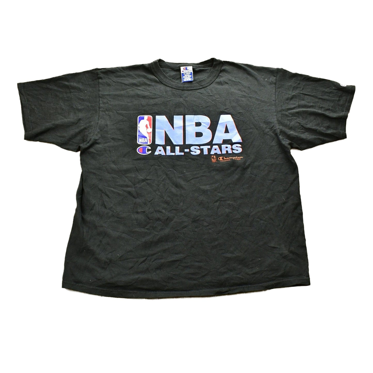 Proper Vintage Clothing > Gender Neutral Adult Clothing > Tops & Tees > T Shirts Vintage 1990s NBA All Stars Champion Sports T-Shirt / Vintage Basketball / NBA / 90s Streetwear / Athleisure / Sportswear