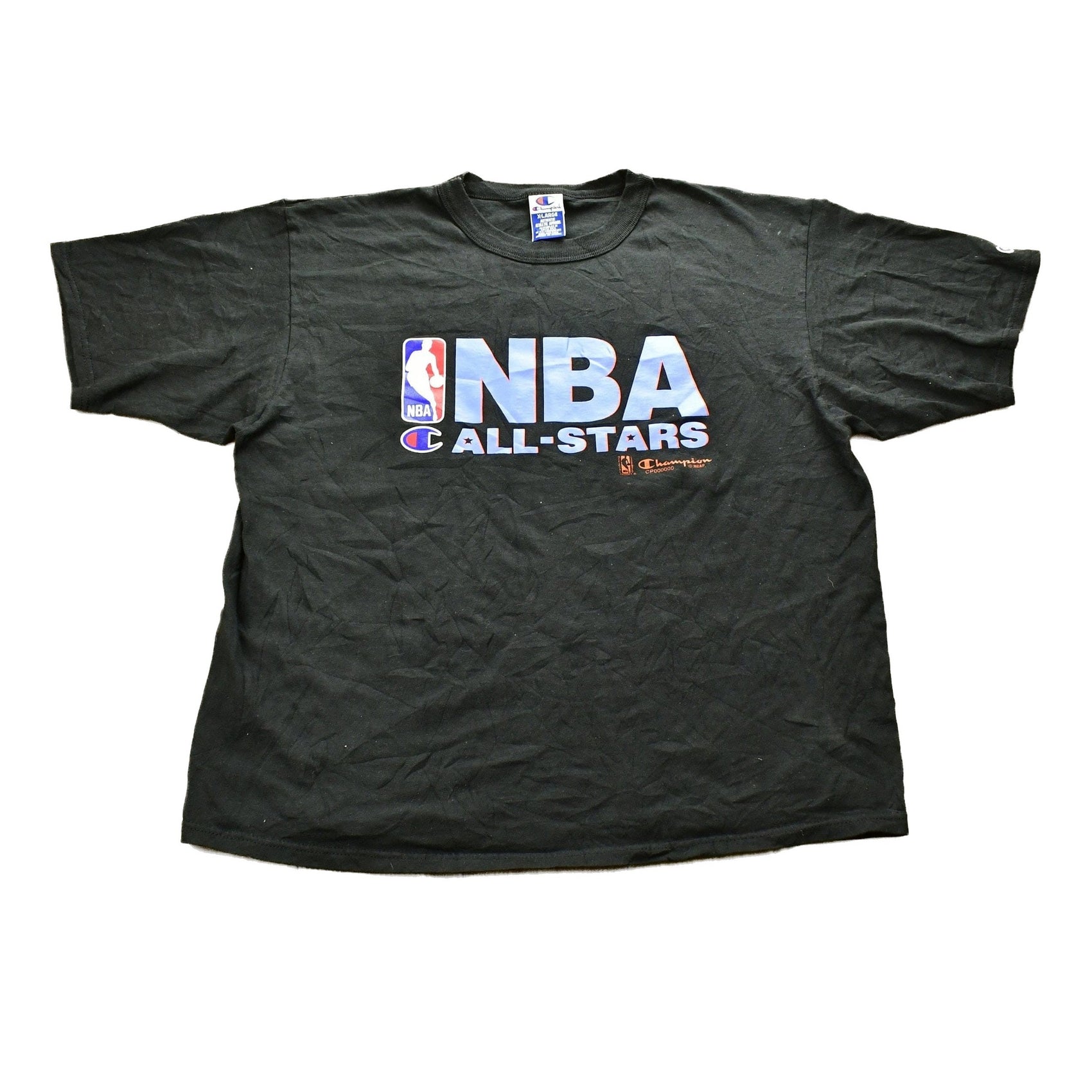 Proper Vintage Clothing > Gender Neutral Adult Clothing > Tops & Tees > T Shirts Vintage 1990s NBA All Stars Champion Sports T-Shirt / Vintage Basketball / NBA / 90s Streetwear / Athleisure / Sportswear