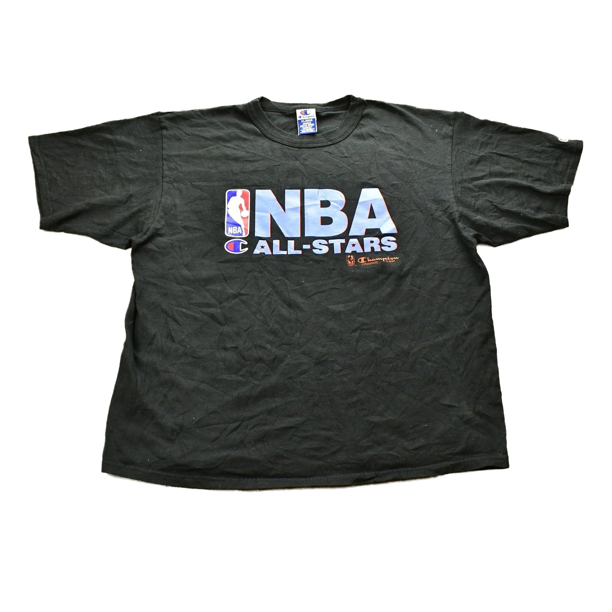 Proper Vintage Clothing > Gender Neutral Adult Clothing > Tops & Tees > T Shirts Vintage 1990s NBA All Stars Champion Sports T-Shirt / Vintage Basketball / NBA / 90s Streetwear / Athleisure / Sportswear