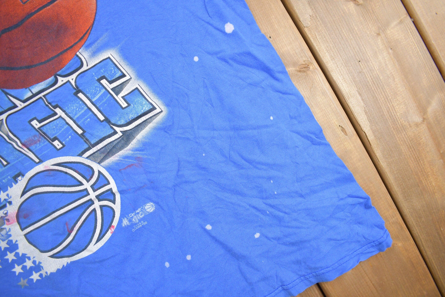 Proper Vintage Clothing > Gender Neutral Adult Clothing > Tops & Tees > T Shirts Vintage 1990s Orlando Magic Graphic T-Shirt / Magic Tee / Streetwear / Retro Style / NBA Graphic Tee