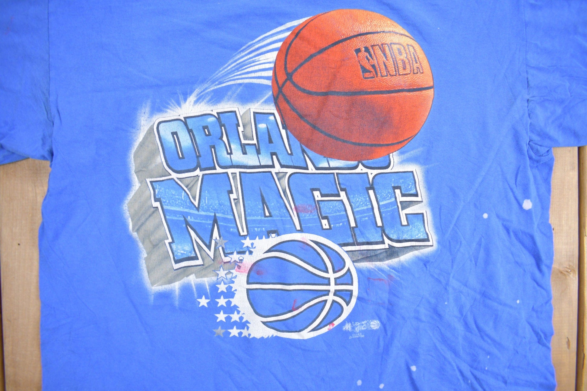 Proper Vintage Clothing > Gender Neutral Adult Clothing > Tops & Tees > T Shirts Vintage 1990s Orlando Magic Graphic T-Shirt / Magic Tee / Streetwear / Retro Style / NBA Graphic Tee
