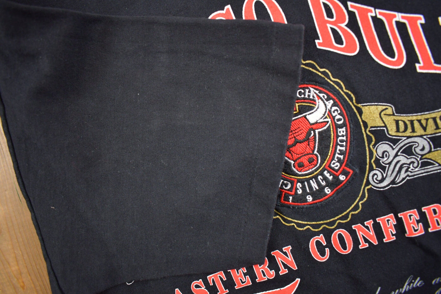 Proper Vintage Clothing > Gender Neutral Adult Clothing > Tops & Tees > T Shirts Vintage 1991 Chicago Bulls NBA Embroidered T Shirt Single Stitch / Chicago T Shirt / Vintage Basketball / Nutmeg / Made In USA