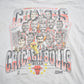 Proper Vintage Clothing > Gender Neutral Adult Clothing > Tops & Tees > T Shirts Vintage 1991 Chicago Bulls NBA World Champions T-Shirt / Made In USA / Single Stitch / 90s Streetwear / Big Head / Salem Sportswear