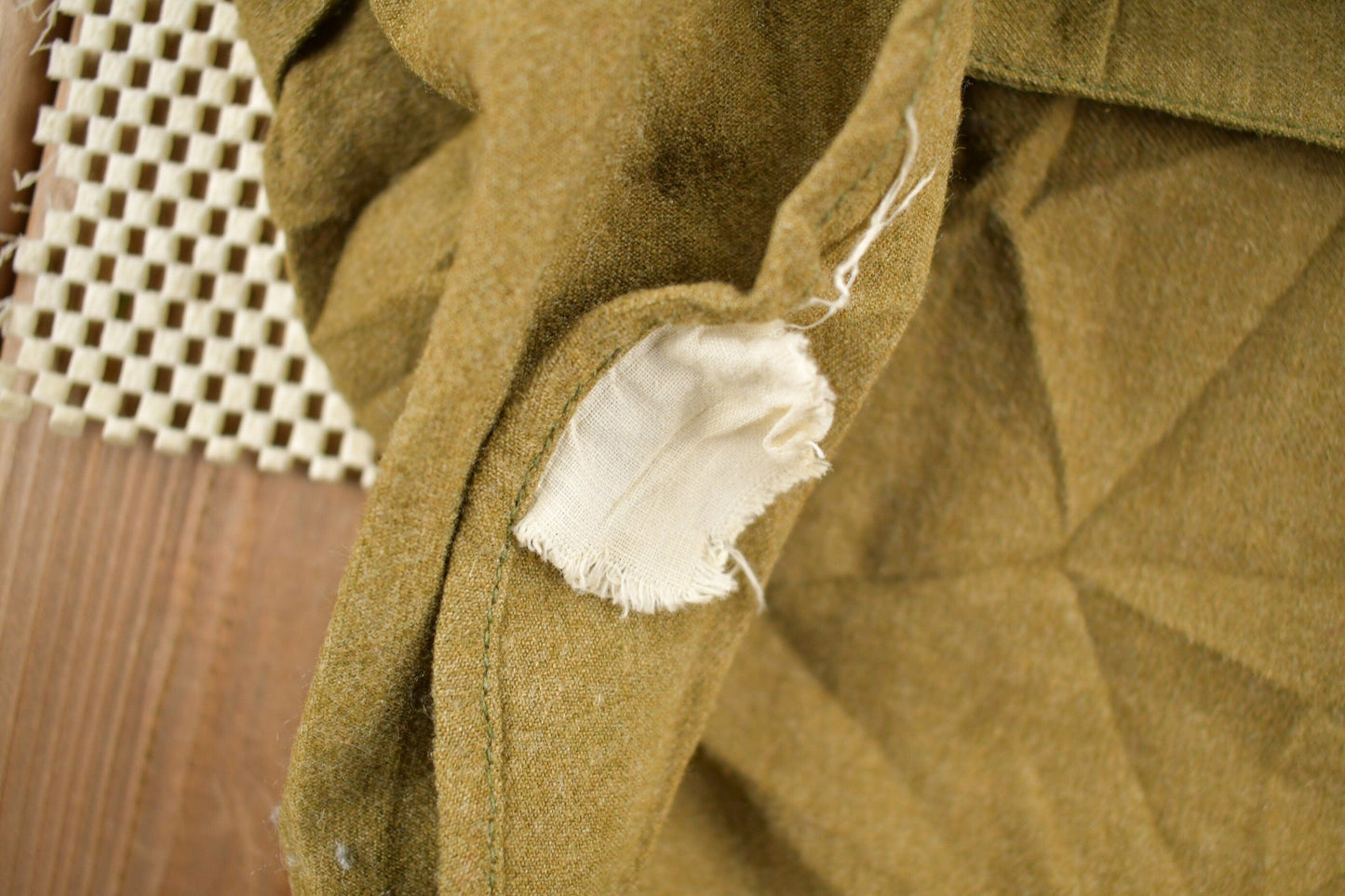 Proper Vintage Clothing > Men's Clothing > Shirts & Tees > Oxfords & Button Downs Vintage 1940s Military Button Up Shirt / True Vintage / Militaria / Authentic Military Gear