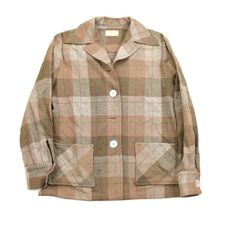 Proper Vintage Clothing > Men's Clothing > Shirts & Tees > Oxfords & Button Downs Vintage 1970s Pendleton Plaid Button Up Blazer Shirt / 100% Virgin Wool / Outdoorsman / True Vintage / Casual Wear / Made In USA / Flannel