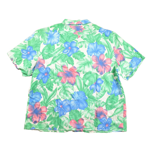 Proper Vintage Clothing > Men's Clothing > Shirts & Tees > Oxfords & Button Downs Vintage 1980s Cape Cod Sportswear Floral Button Up Shirt / Floral Print / Beachwear / Vacation Shirt / Made in USA / All Over Print