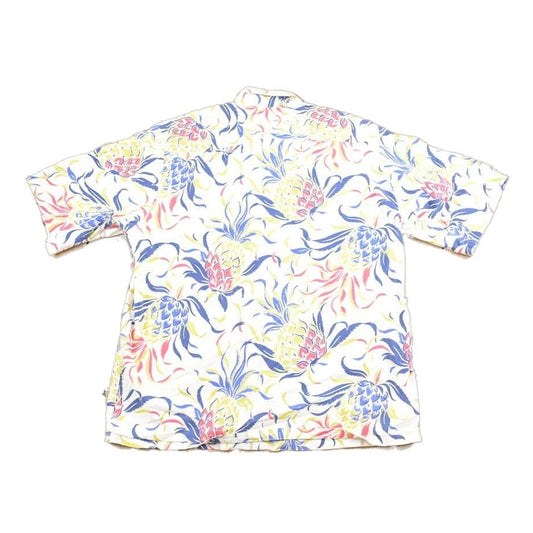 Proper Vintage Clothing > Men's Clothing > Shirts & Tees > Oxfords & Button Downs Vintage 1980s Joe Kealuhas Reyn Spooner Hawaiian Shirt / Floral Shirt / Beachwear / Resort Wear / Made in USA / All Over Print / Button Up