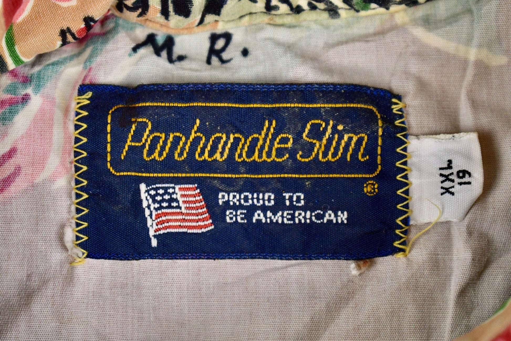 Proper Vintage Clothing > Men's Clothing > Shirts & Tees > Oxfords & Button Downs Vintage 1980s Panhandle Slim Floral Button Up Shirt / Made In USA / Summer Shirt / Casual Shirt / Formal Shirt