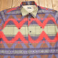 Proper Vintage Clothing > Men's Clothing > Shirts & Tees > Oxfords & Button Downs Vintage 1990s Earthbound Trading Co Aztec Pattern Button Up Shirt Heavy Weight / Vintage Cowboy Shirt / Rodeo Shirt / South Western