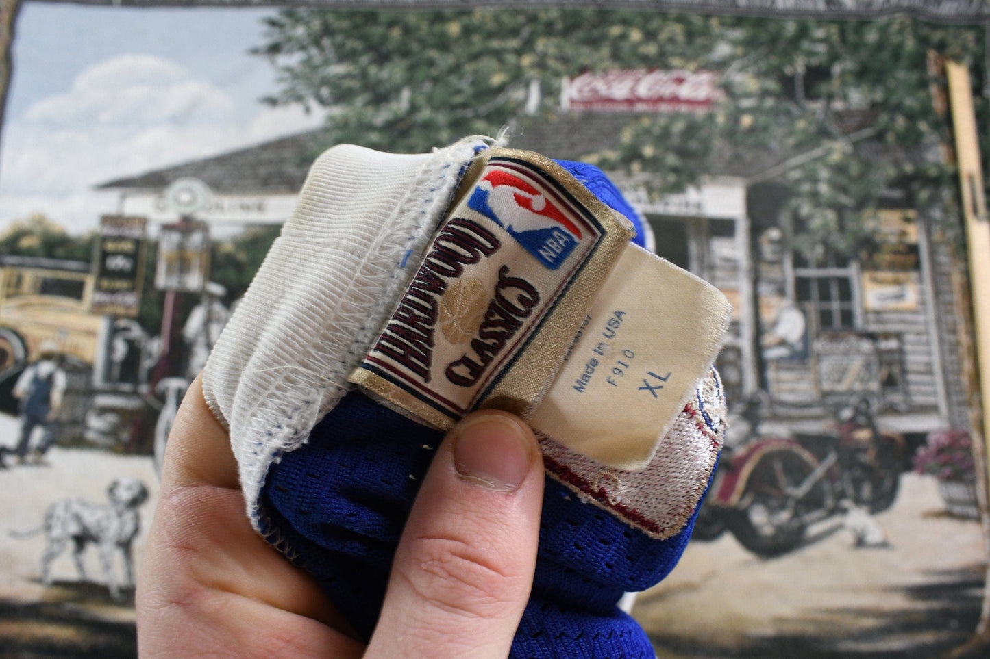 Proper Vintage Clothing > Men's Clothing > Sports & Fitness Vintage 1990s Denver Nuggets Hardwood Classics NBA Basketball Jersey / 90s Jersey / NBA Sportswear / Made In USA