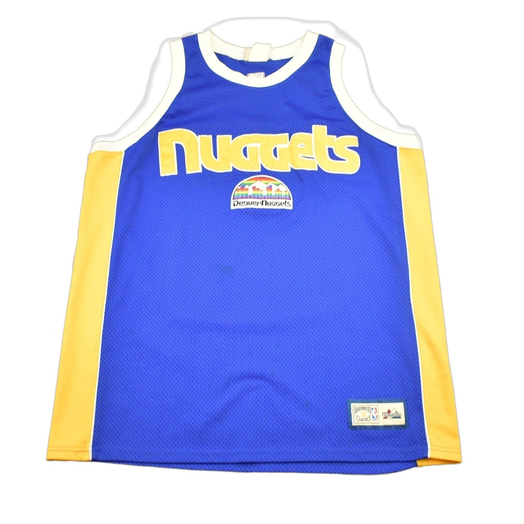 Proper Vintage Clothing > Men's Clothing > Sports & Fitness Vintage 1990s Denver Nuggets Hardwood Classics NBA Basketball Jersey / 90s Jersey / NBA Sportswear / Made In USA