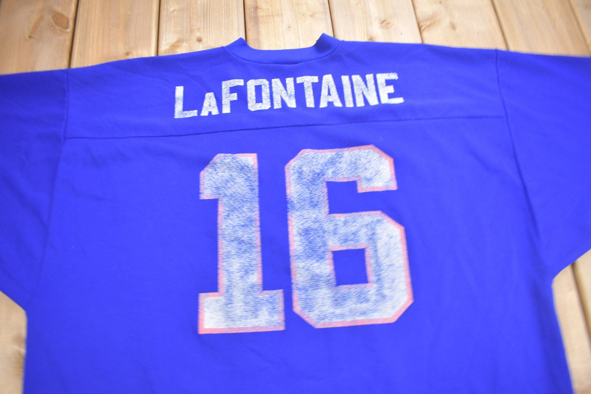 Proper Vintage Clothing > Men's Clothing > Sports & Fitness Vintage 1990s New York Rangers NHL Logo 7 Hockey Jersey / Sportswear / LaFontaine / Athleisure / Made In USA / Streetwear