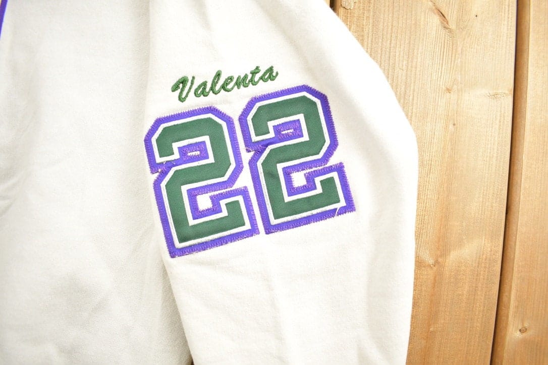 Proper Vintage Clothing > Men's Clothing > Sports & Fitness Vintage 1990s NHL Wildfire Valenta 22 Hockey Crewneck / Sportswear / Embroidered / Athleisure / Made In Canada / Streetwear / Hanes Sweater