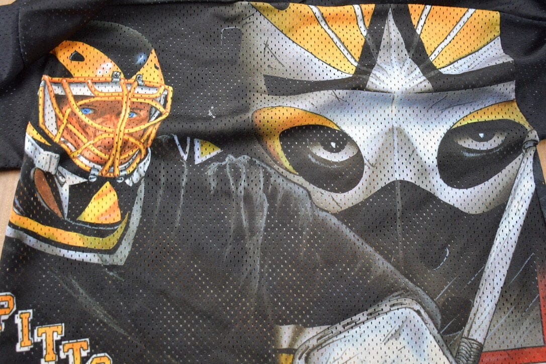 Proper Vintage Clothing > Men's Clothing > Sports & Fitness Vintage 1990s Pittsburgh Penguins NHL CCM Hockey Jersey /All Over Print / Pittsburgh Penguins / Sportswear / Made In USA