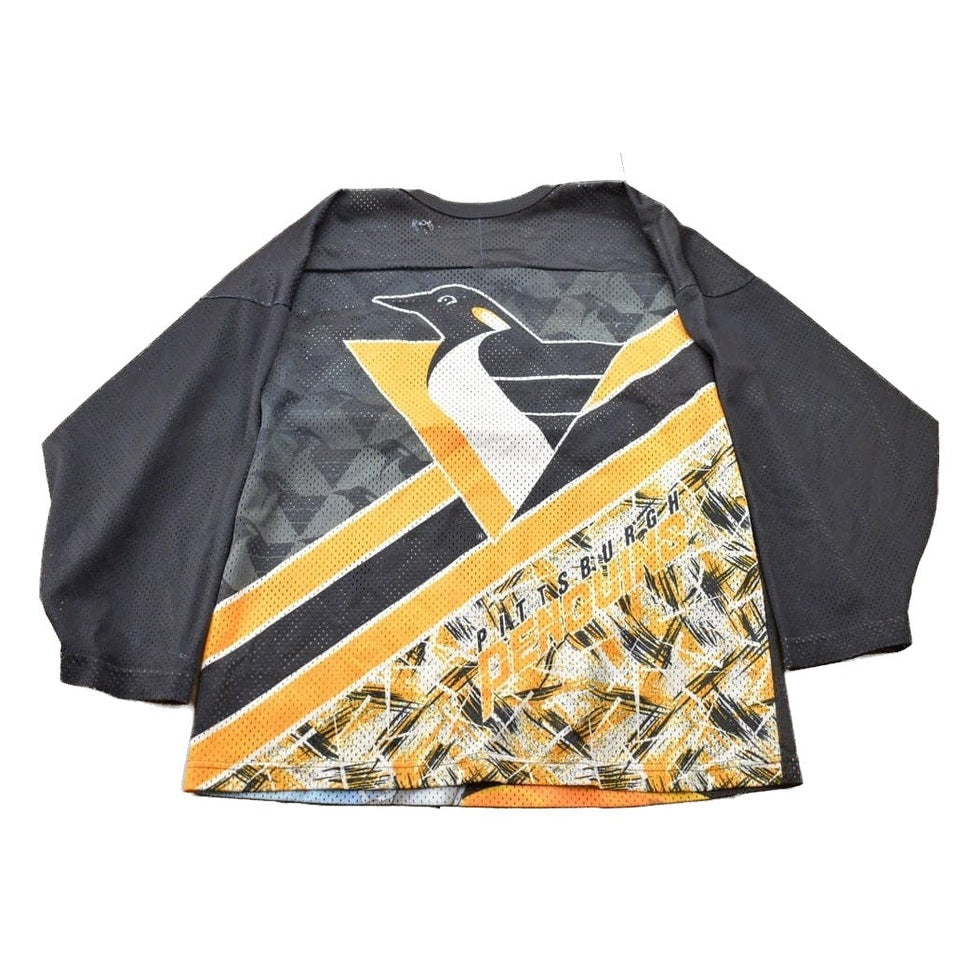 Proper Vintage Clothing > Men's Clothing > Sports & Fitness Vintage 1990s Pittsburgh Penguins NHL CCM Hockey Jersey /All Over Print / Pittsburgh Penguins / Sportswear / Made In USA