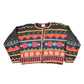 Proper Vintage Clothing > Women's Clothing > Hoodies & Sweatshirts > Sweatshirts Vintage 1990s Gantos Button Up Knit Sweater / Vintage Cardigan / Pattern Sweater / Abstract Sweater