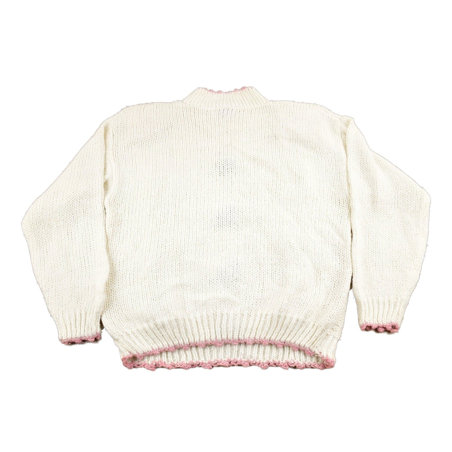 Proper Vintage Clothing > Women's Clothing > Sweaters > Cardigans Vintage 1980s Maggie Lawrence Floral Knitted Sweater / Vintage 80s Pattern Sweater / Cut N Sew