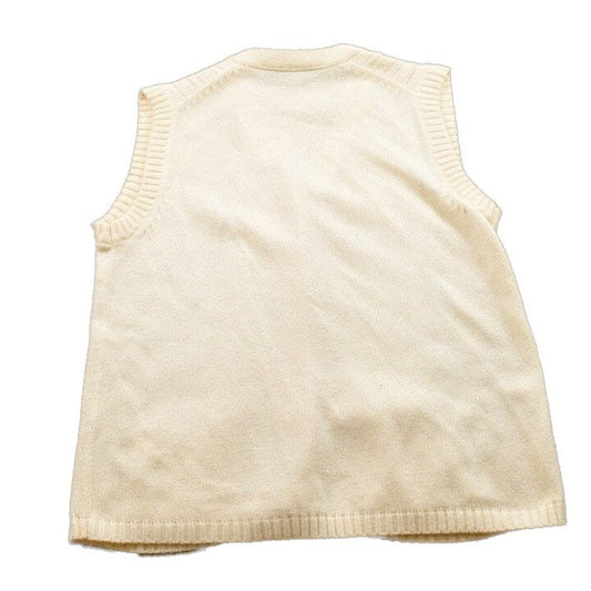 Proper Vintage Clothing > Women's Clothing > Sweaters > Cardigans Vintage 1990s Collectables Cable Knitted Cardigan Sweater Vest / Vintage Cardigan / Button Up / Blank Knit Vest / Vintage Sweater Vest