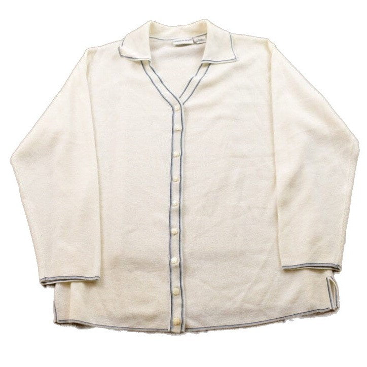 Proper Vintage Clothing > Women's Clothing > Sweaters > Cardigans Vintage 1990s Knitted Button Up Sweater / Vintage Knit Button Up / Button Up / Blank Knit Button Up / Fashion Bug Knit / Acrylic Button Up