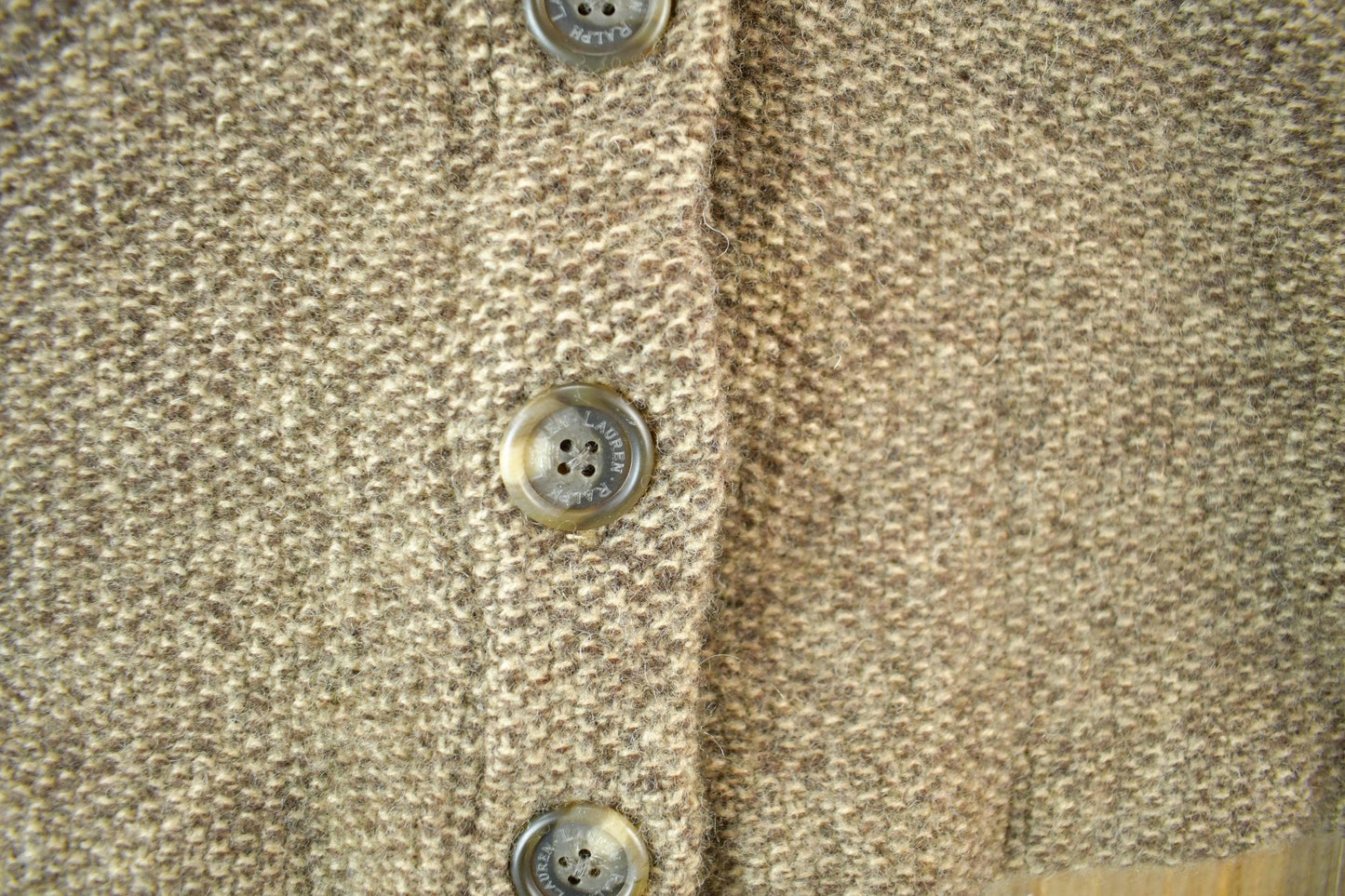 Proper Vintage Clothing > Women's Clothing > Sweaters > Cardigans Vintage 1990s Lauren Ralph Lauren Wool Knit Cardigan Sweater Women's Small / 90s Knitted Top / Button Up / Lambswool /