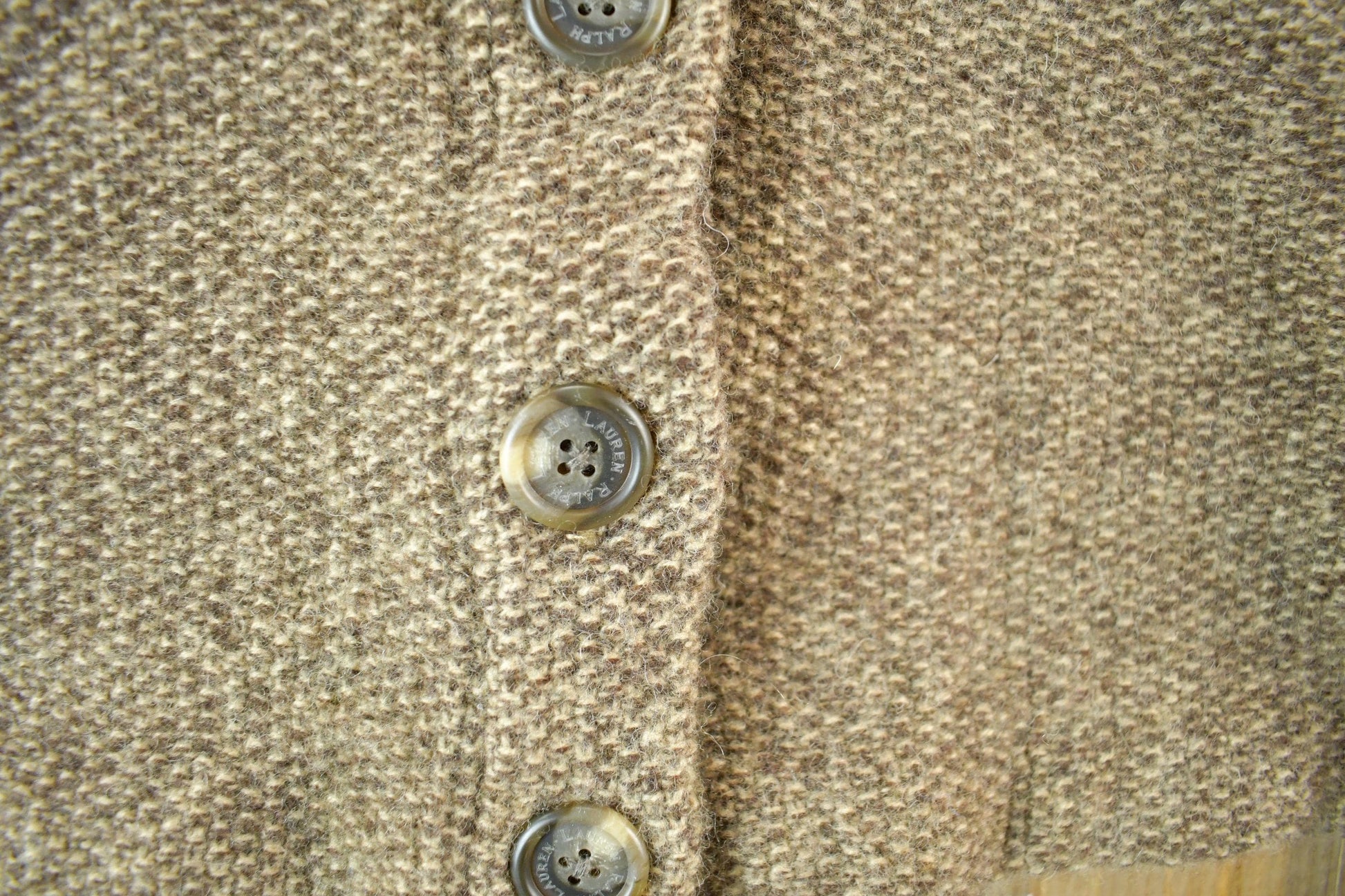 Proper Vintage Clothing > Women's Clothing > Sweaters > Cardigans Vintage 1990s Lauren Ralph Lauren Wool Knit Cardigan Sweater Women's Small / 90s Knitted Top / Button Up / Lambswool /