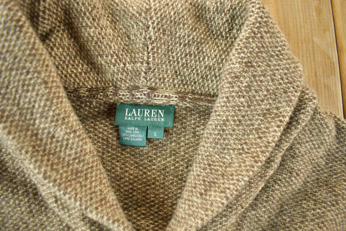 Proper Vintage Clothing > Women's Clothing > Sweaters > Cardigans Vintage 1990s Lauren Ralph Lauren Wool Knit Cardigan Sweater Women's Small / 90s Knitted Top / Button Up / Lambswool /