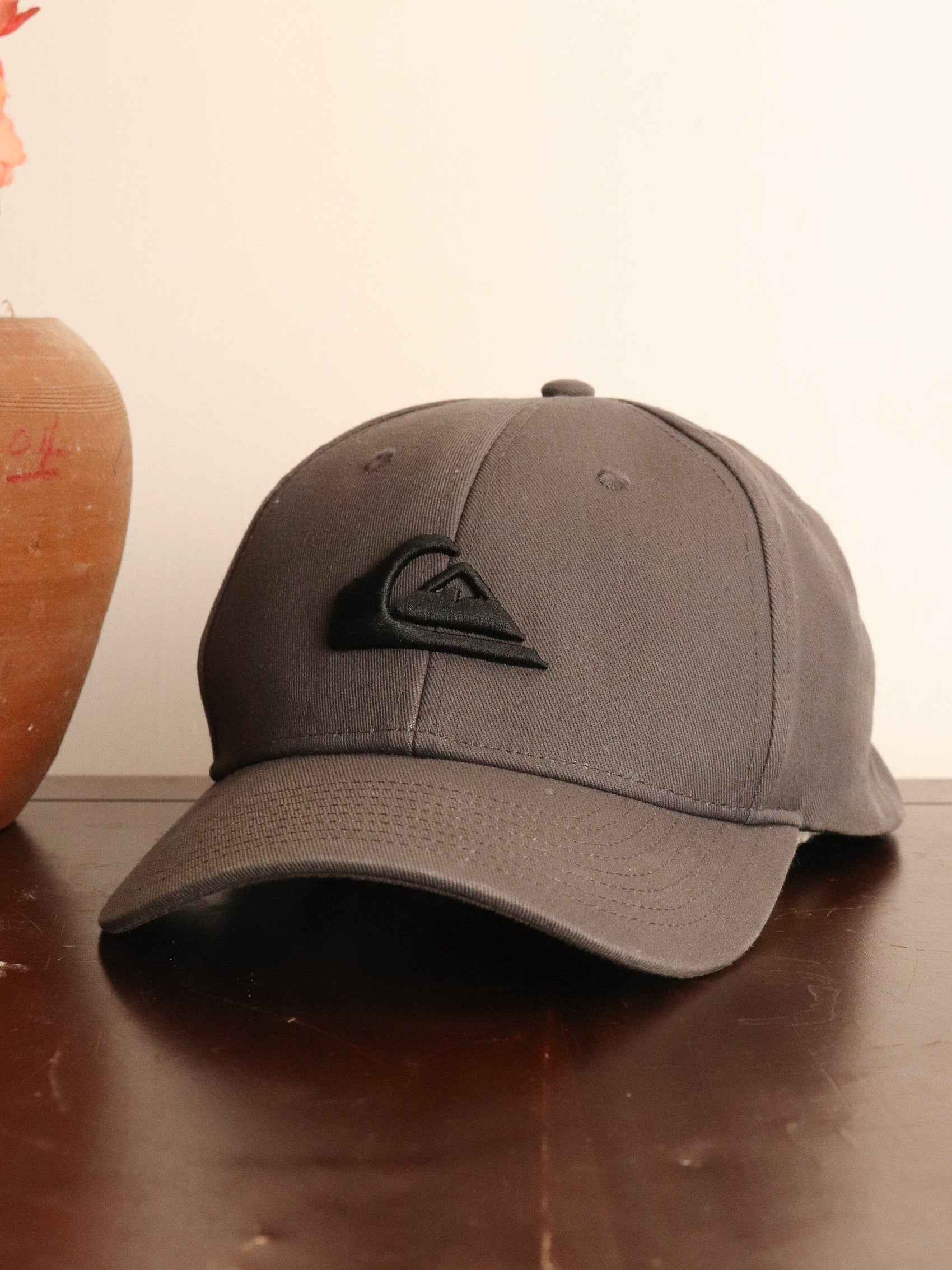 Quiksilver Hat Adult Grey Snap Back from propervintagecanada