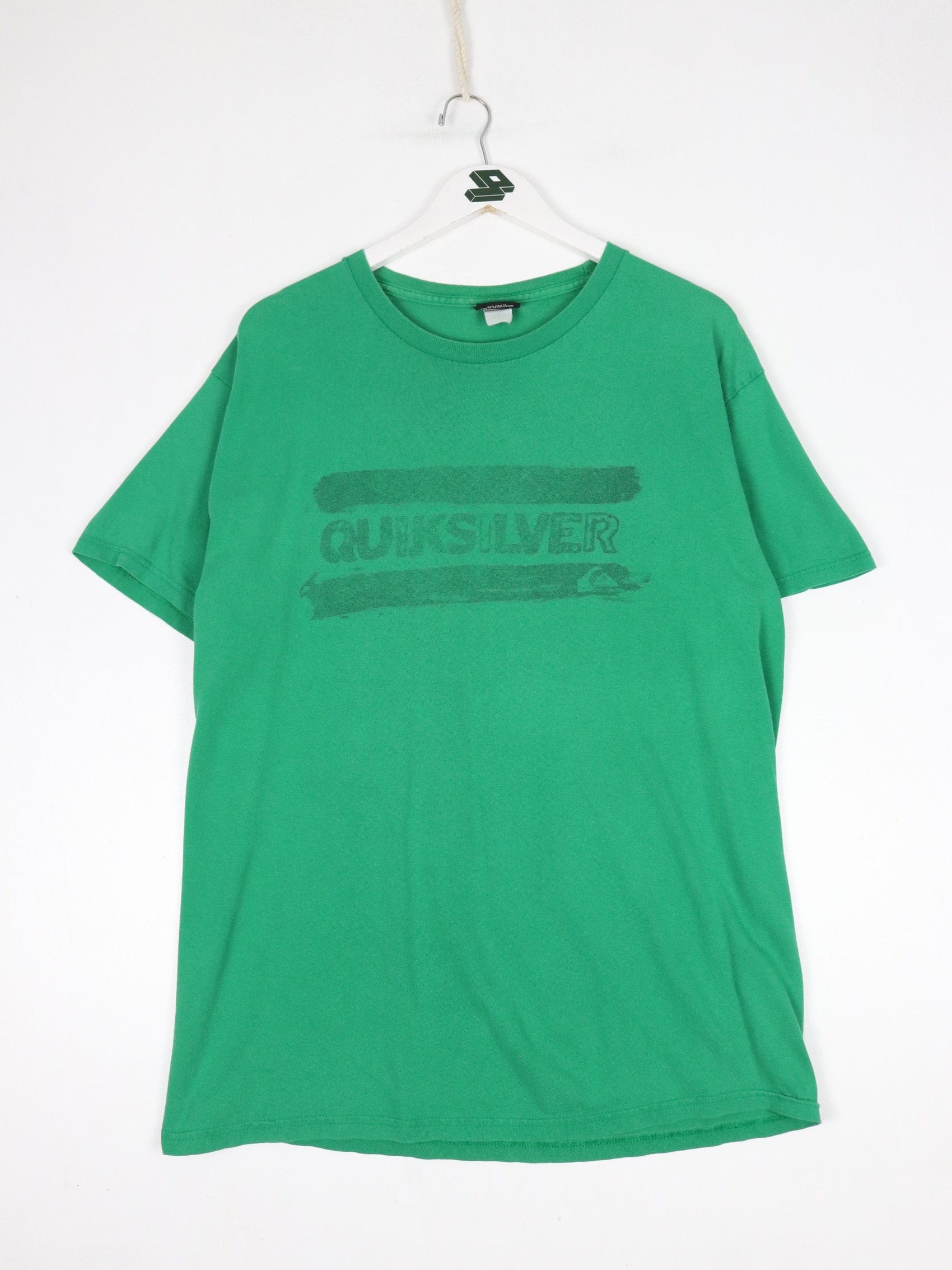 Quiksilver T Shirt Mens Large Green Surf