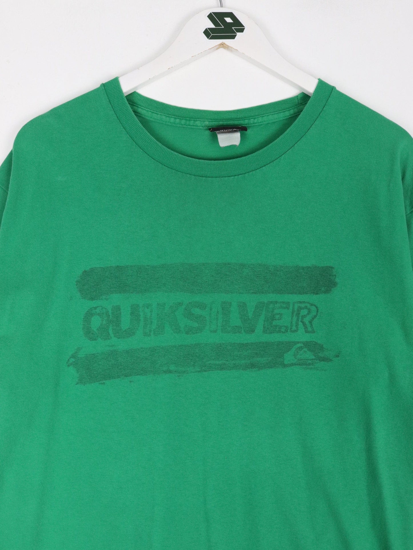 Quiksilver T Shirt Mens Large Green Surf from propervintagecanada
