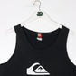 Quiksilver Tank Top Mens Large Black Tank Top Surfing