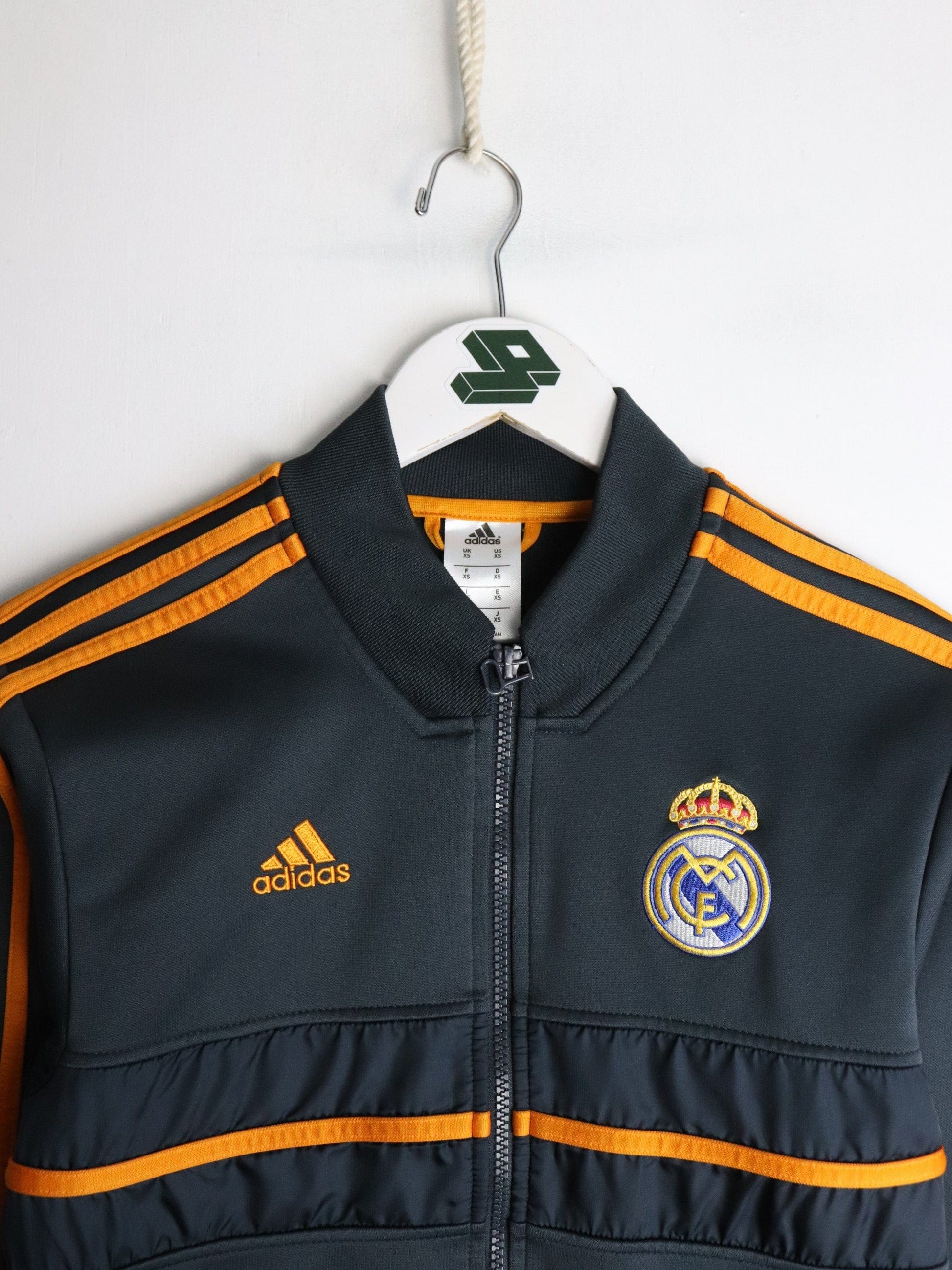 Real Madrid Track Jacket Mens XS Grey Adidas from propervintagecanada