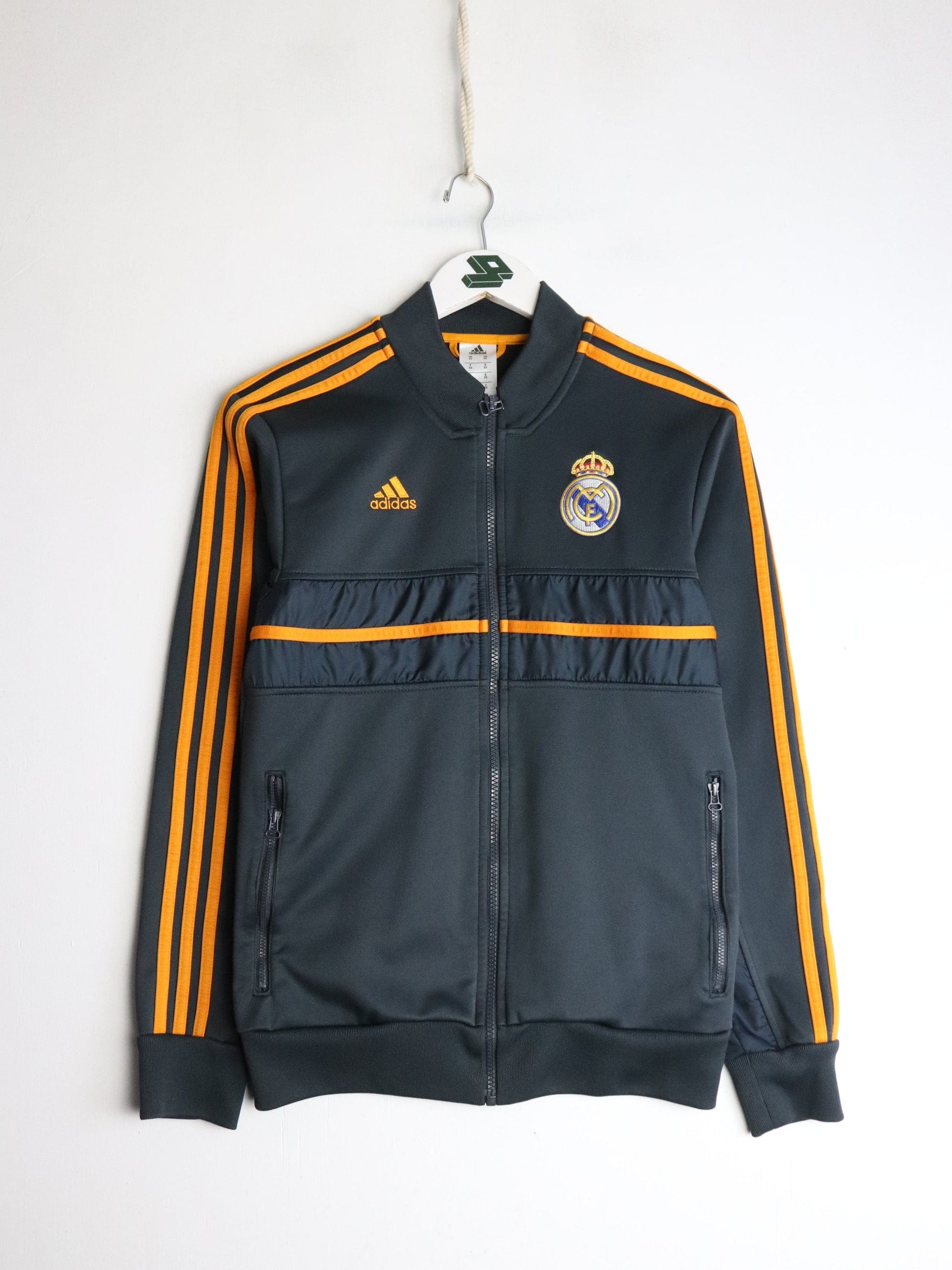 Real Madrid Track Jacket Mens XS Grey Adidas from propervintagecanada