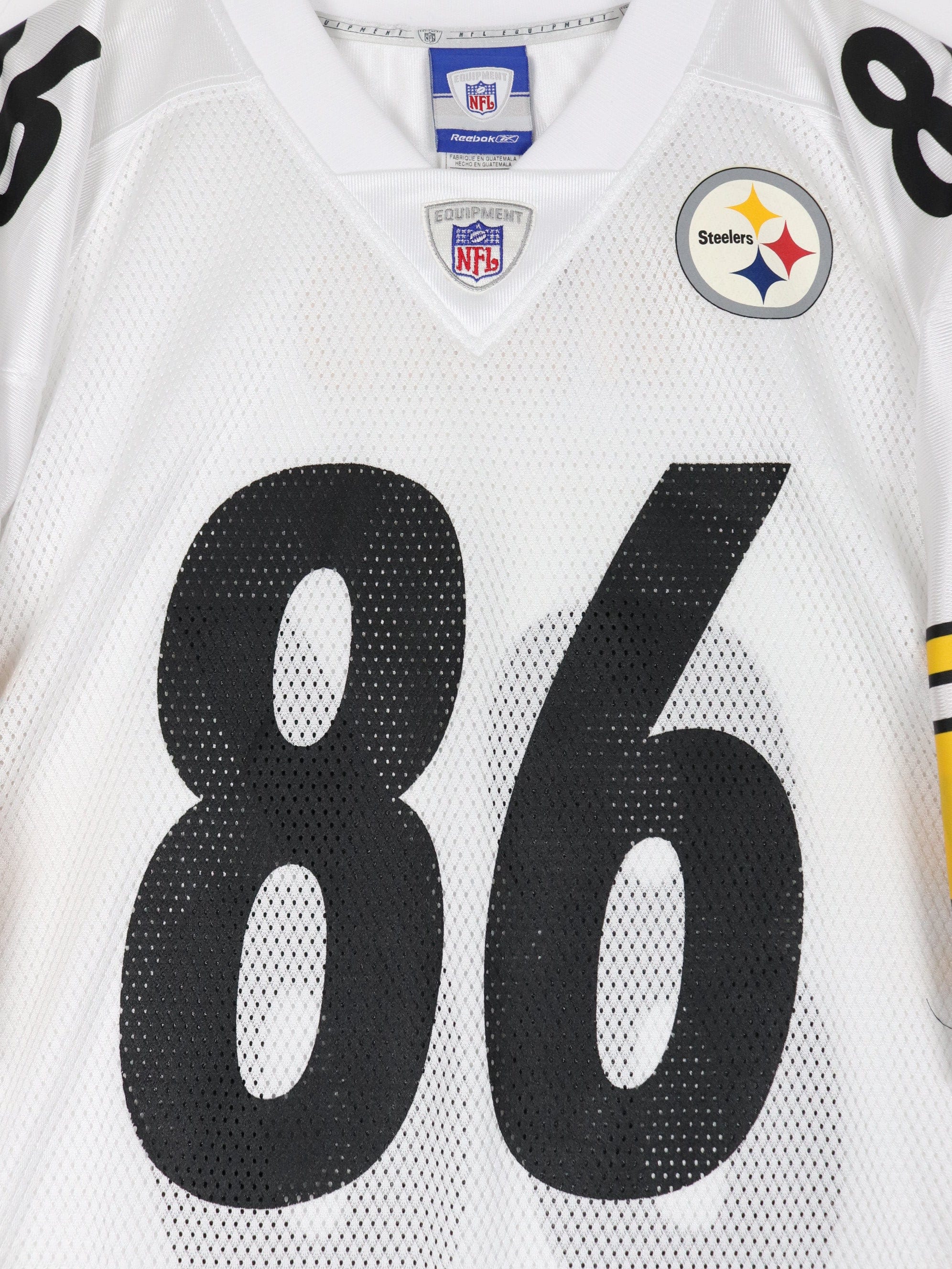 Vintage Pittsburgh Steelers Hines Ward Reebok Jersey Size XL White Nfl  Football