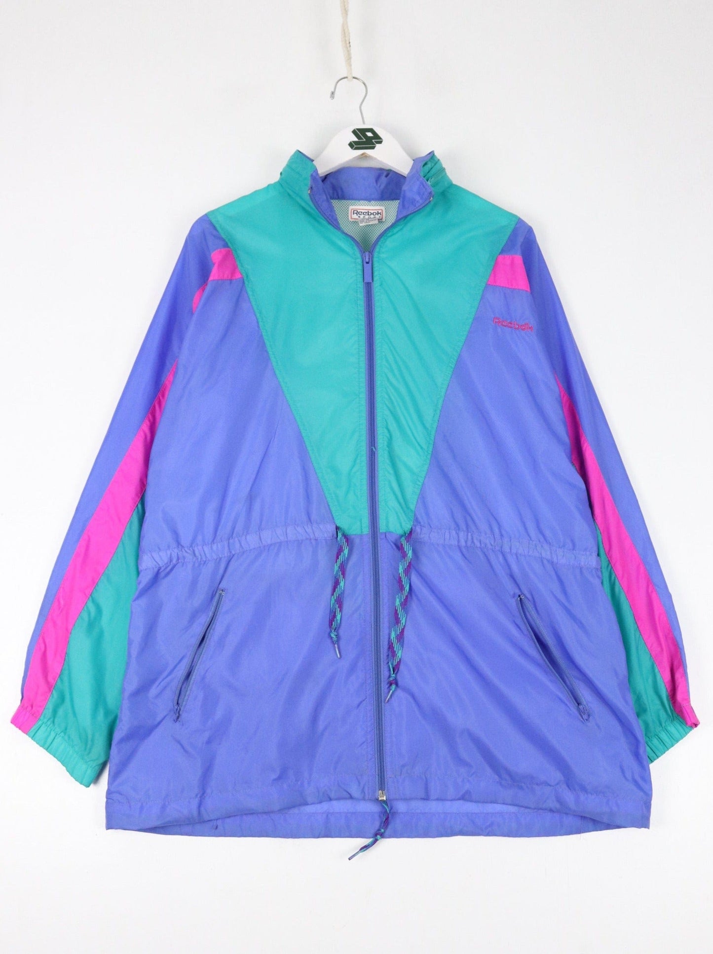 Reebok Windbreakers Vintage Reebok Windbreaker Womens Medium Blue 90s Jacket