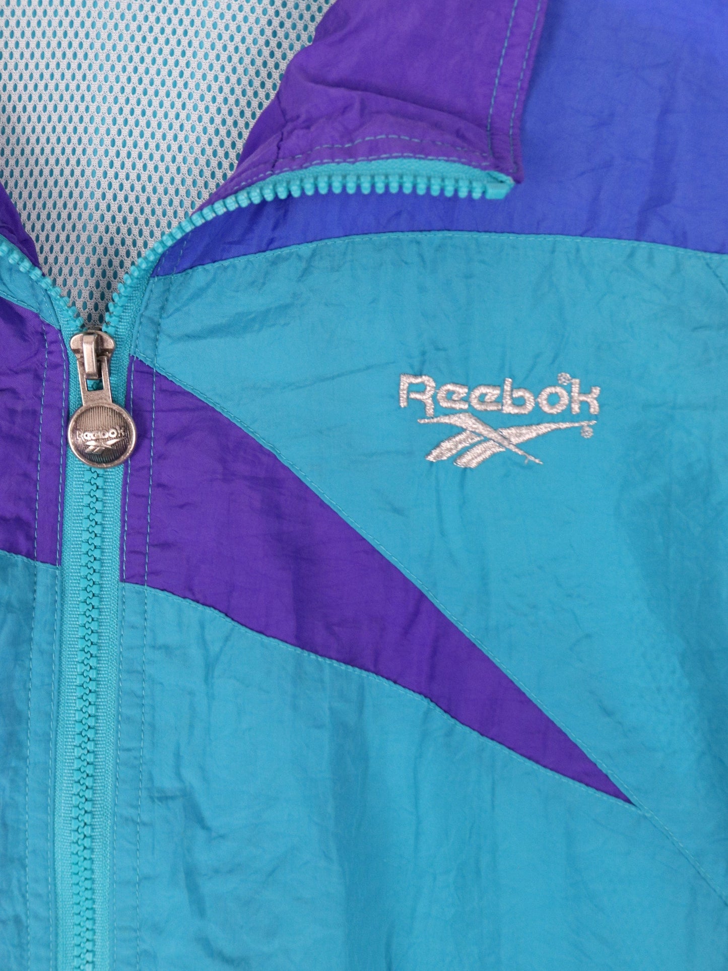 Reebok Windbreakers Vintage Reebok Windbreaker Womens Medium Blue Jacket 90s