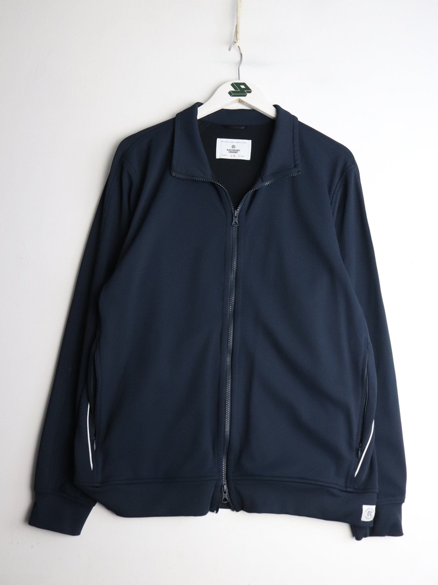 Reigning Champ Track Jacket Mens Large Blue from propervintagecanada