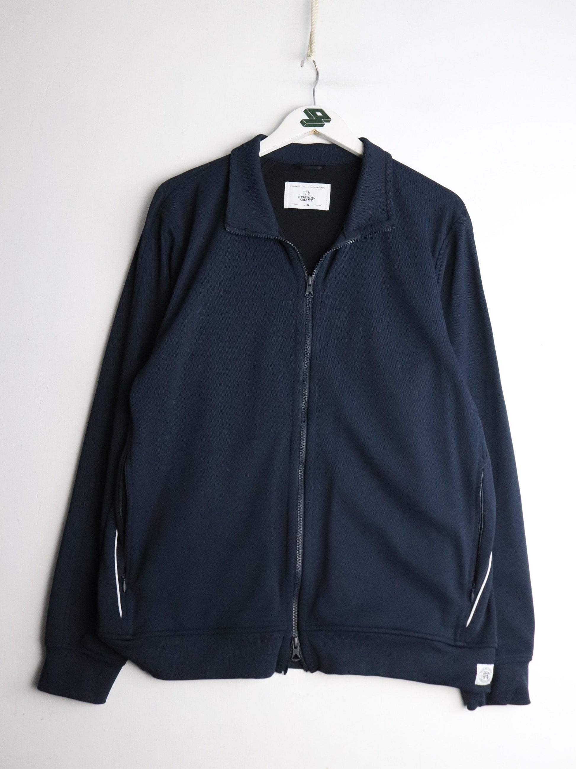 Reigning Champ Track Jacket Mens Large Blue from propervintagecanada