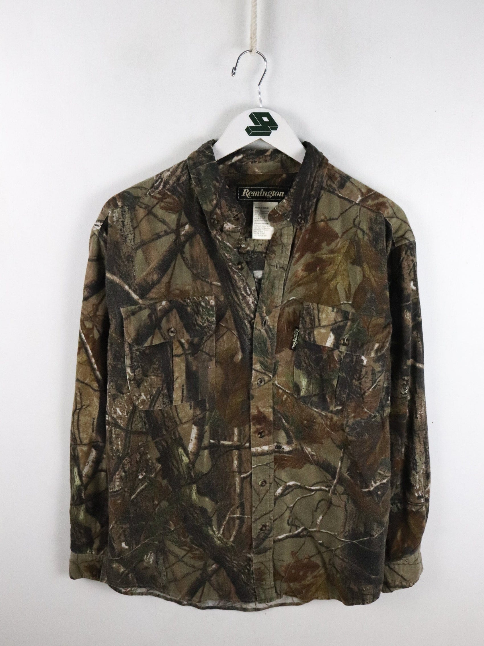 Remington Shirt Mens Medium Brown Tree Camo from propervintagecanada