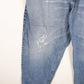 RG Browns Denim Jeans Mens 35 x 28 Blue Distressed