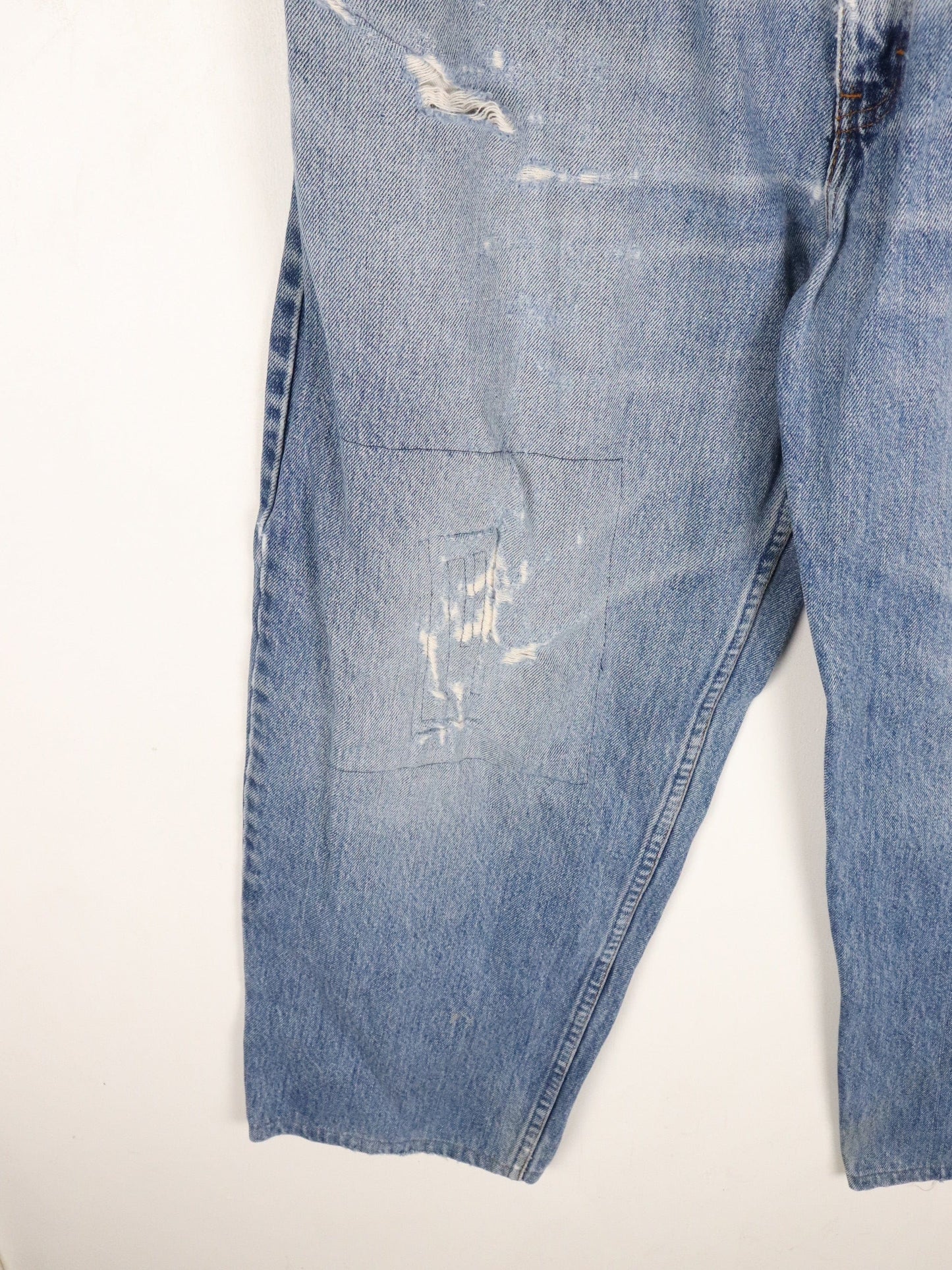 RG Browns Denim Jeans Mens 35 x 28 Blue Distressed