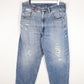 RG Browns Denim Jeans Mens 35 x 28 Blue Distressed