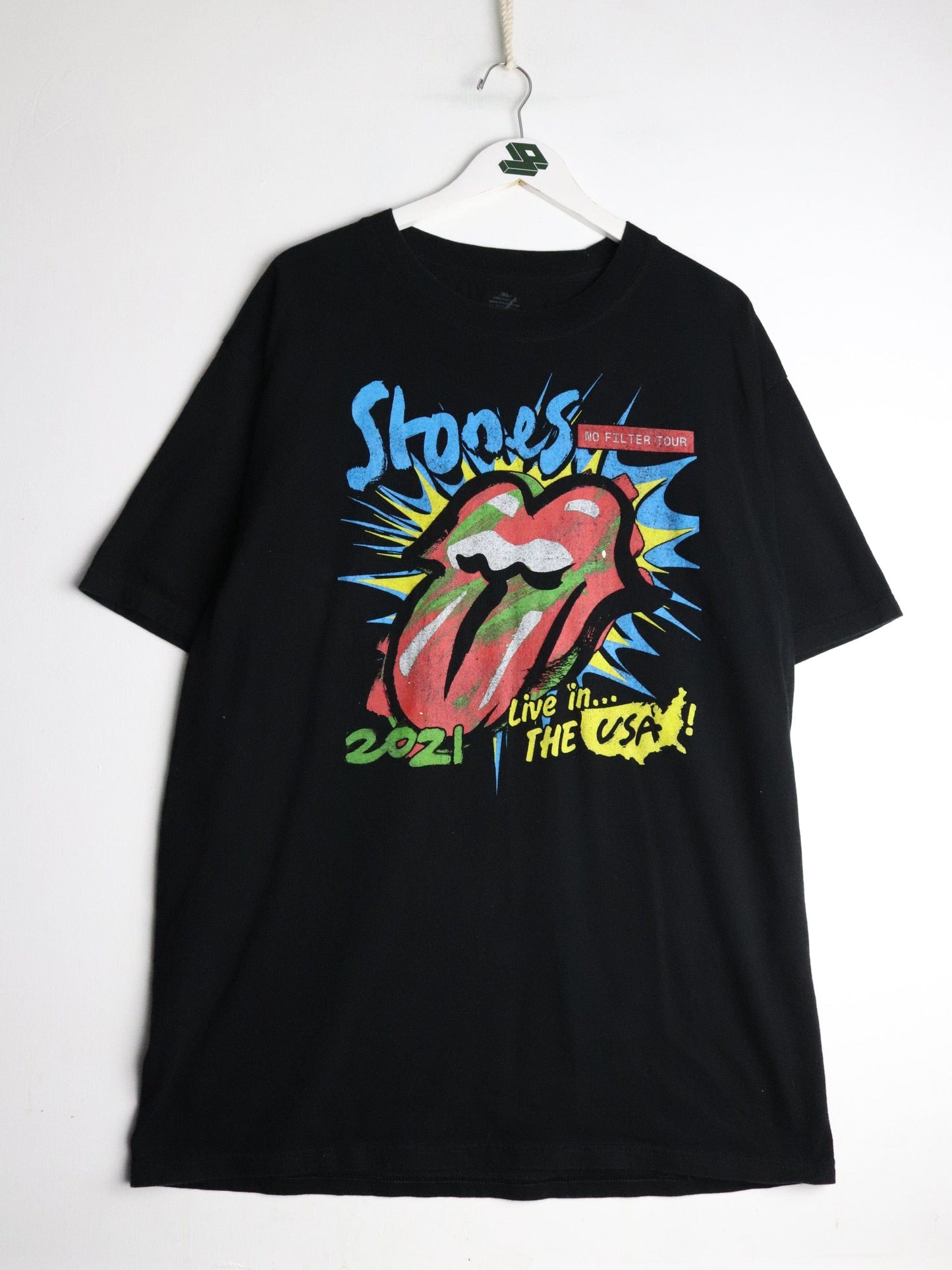 Rolling Stones T Shirt Mens XL Black Tour 2021 from propervintagecanada