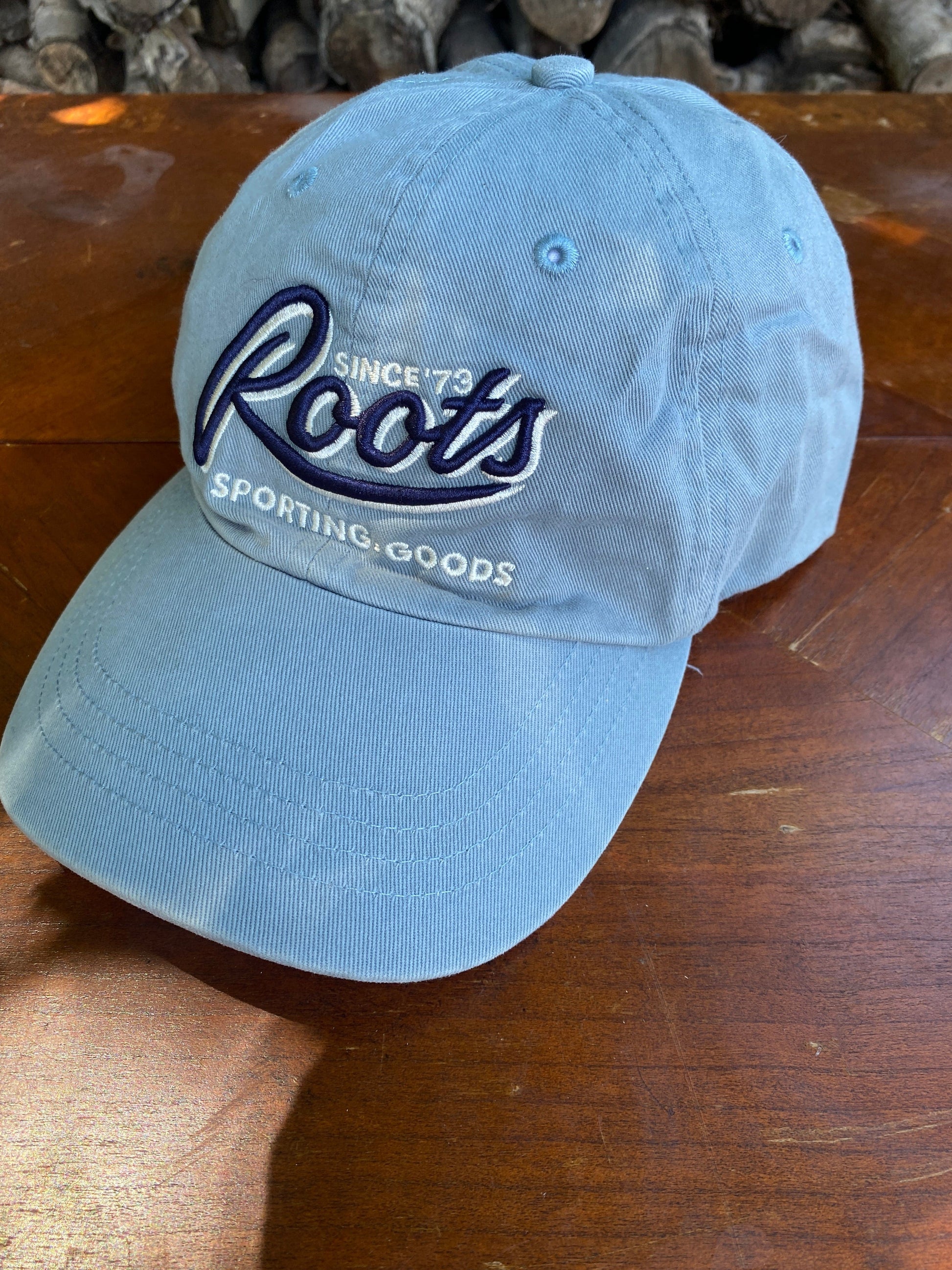 Roots Hat Adult Blue Strap Back from propervintagecanada