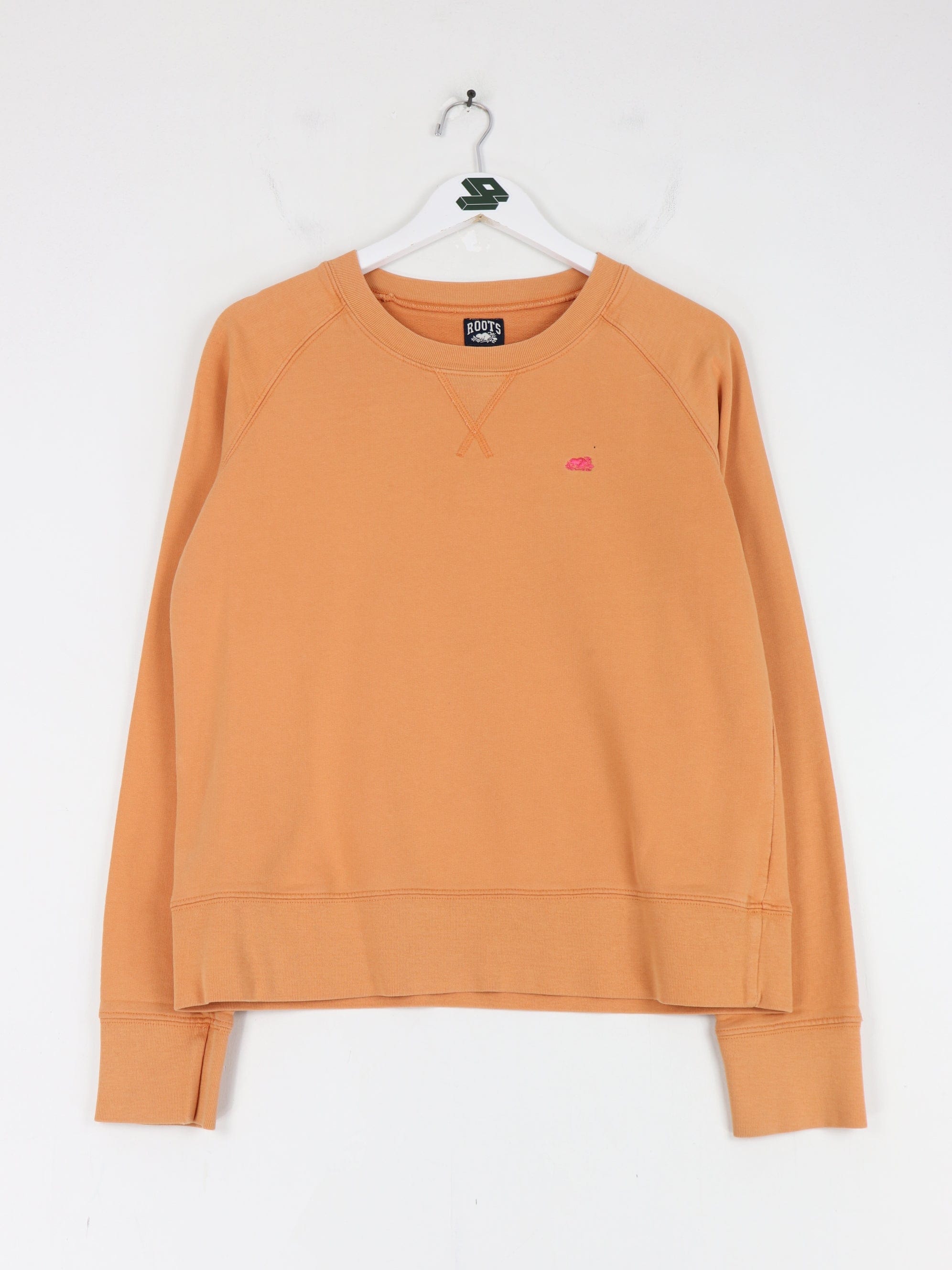 Roots Sweatshirt Fits Womens Medium Orange Athletic Sweater – Proper Vintage