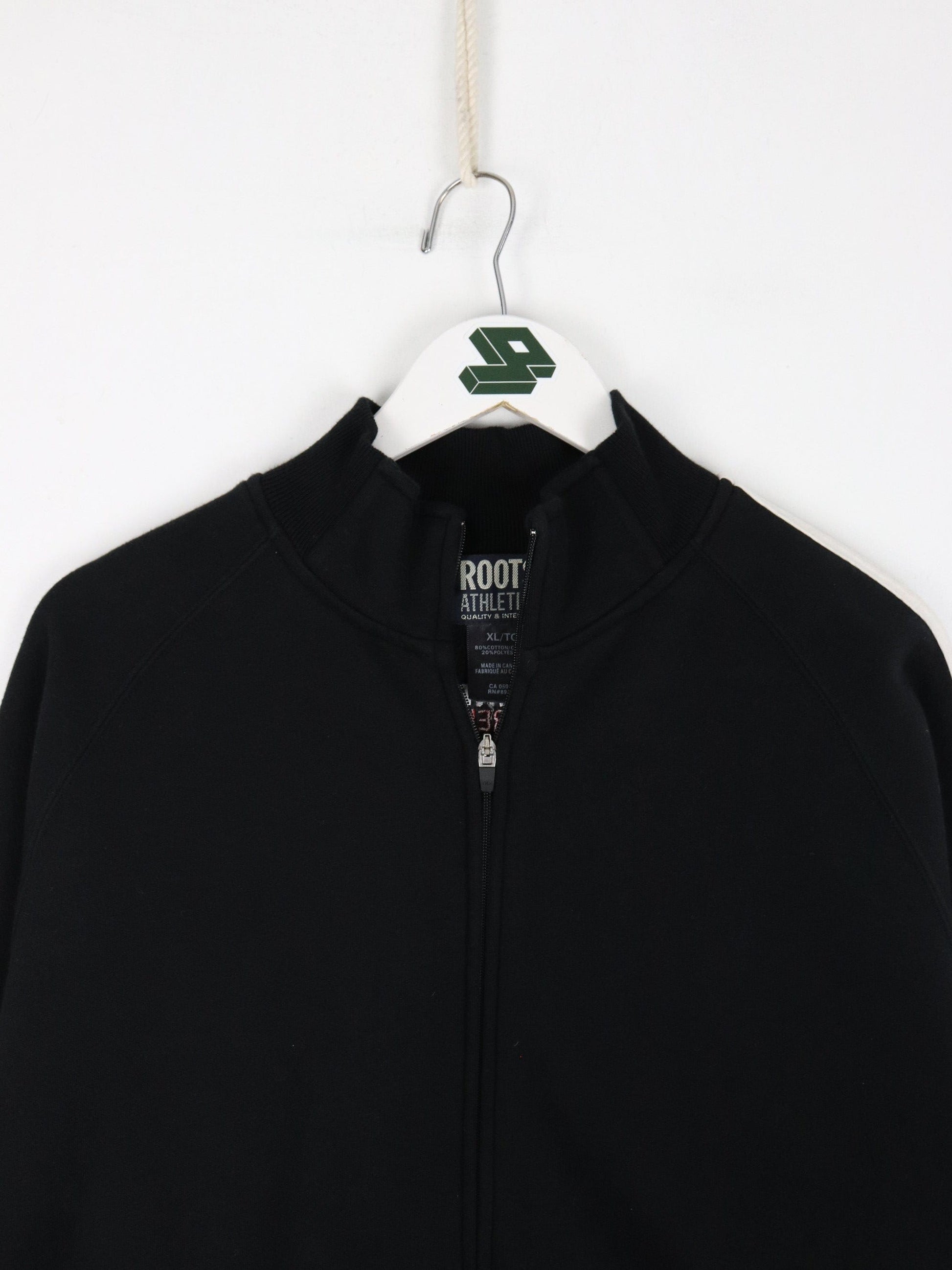 Roots Sweatshirts & Hoodies Vintage Roots Sweatshirt Mens XL Black Full Zip Bourne Supremacy Promo