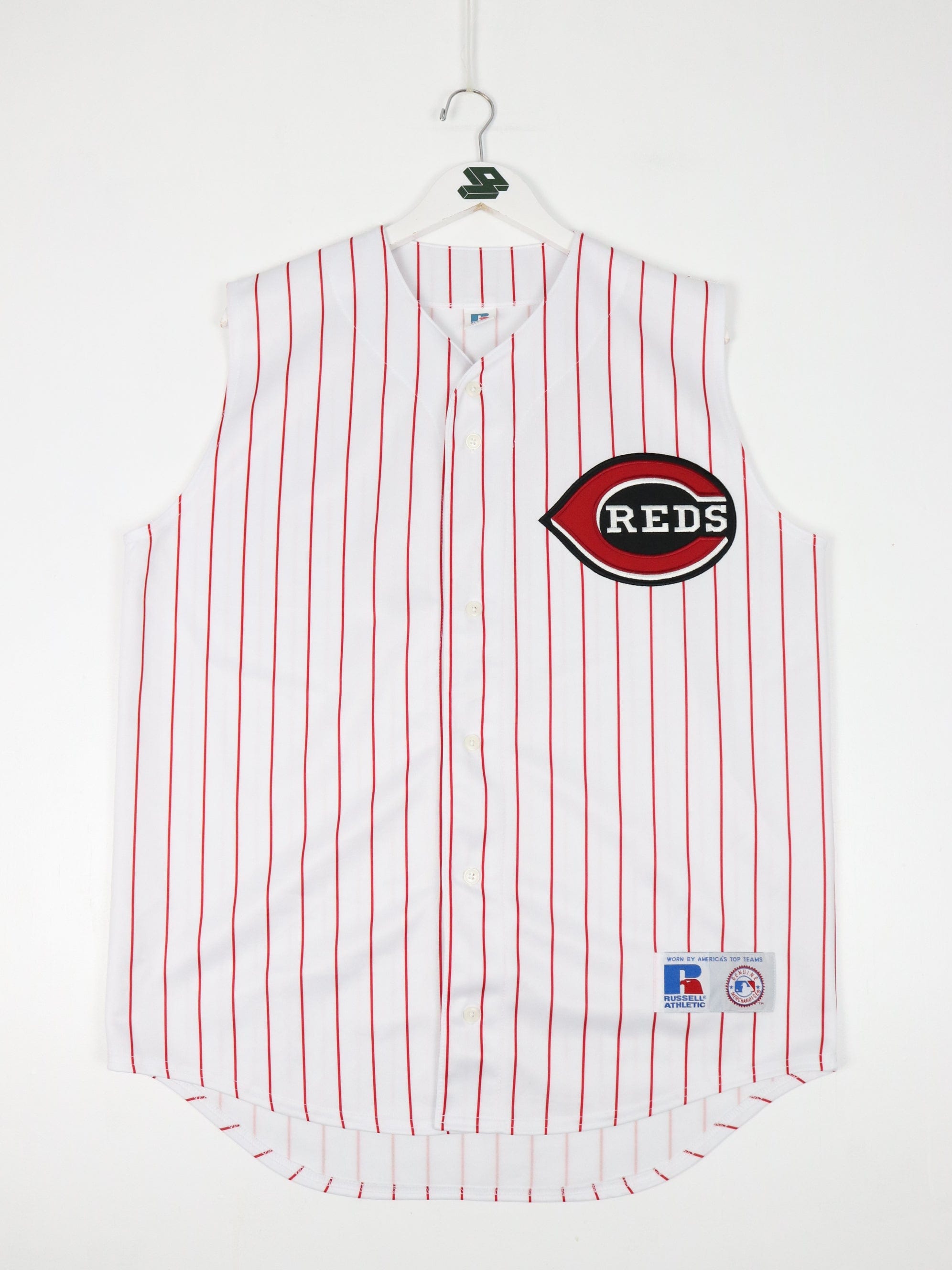 Vintage Cincinatti Red Baseball Jersey Mens Medium White