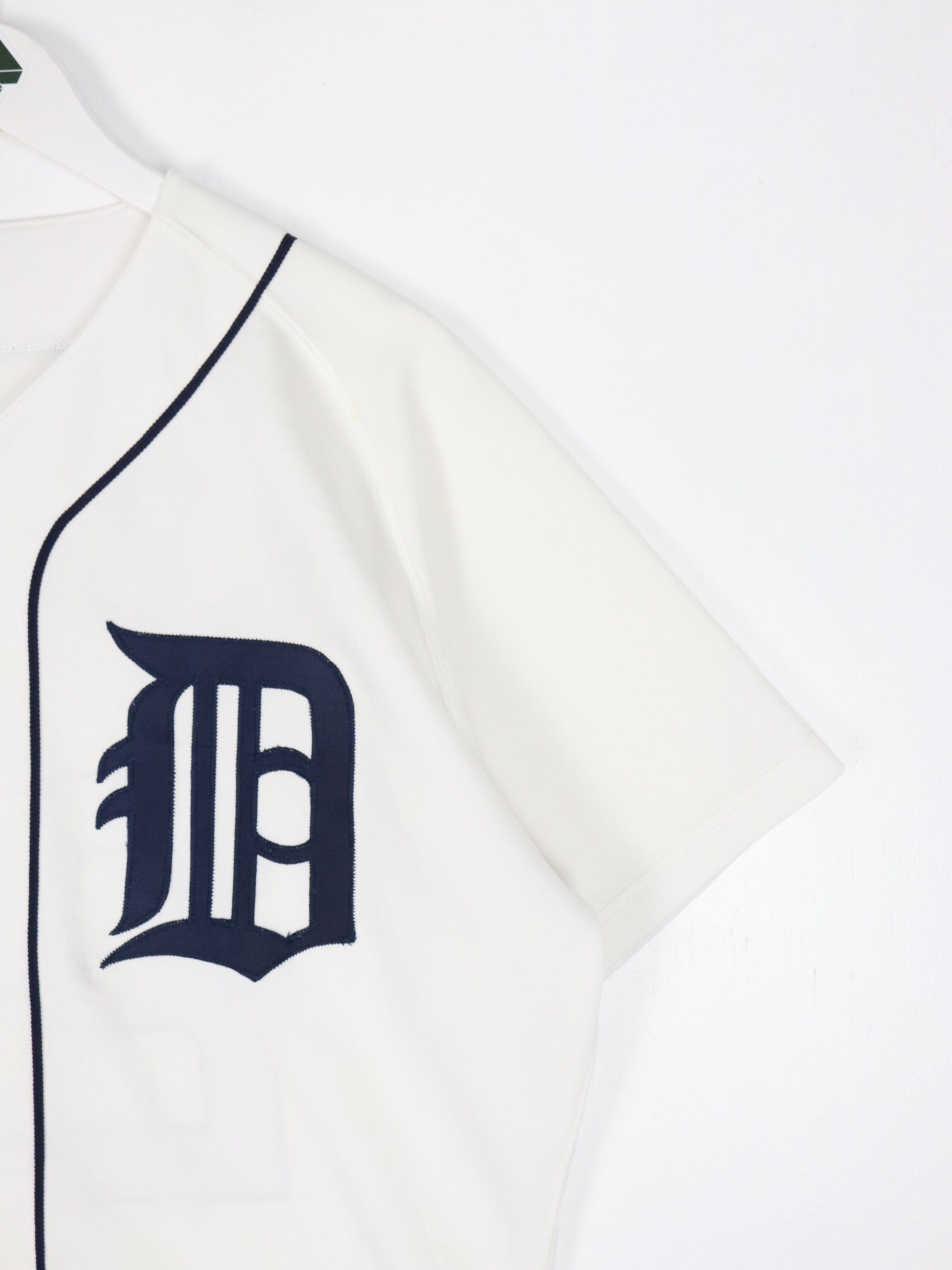 Vintage Detroit Tigers Baseball Jersey Mens 42 White MLB Russell